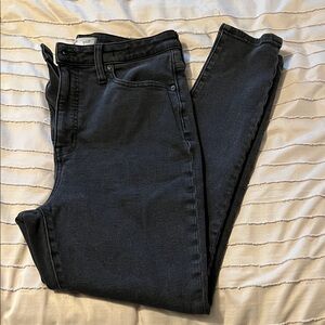 Madewell Curvy High Rise Skinny Black Jeans